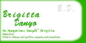 brigitta danyo business card